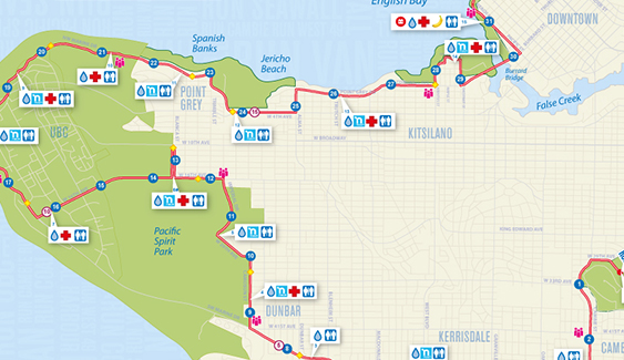 bmo half marathon course map