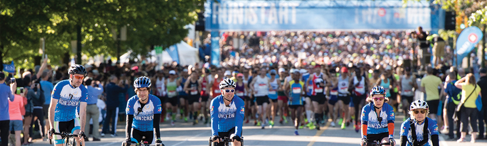 Community Love. Organized by the local non-profit Vancouver International Marathon Society, the event relies on the support of nearly 4,000 volunteers annually. Thank you!