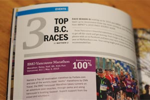 BMO Vancouver Marathon named Best Marathon in Western Canada, 100% Rating